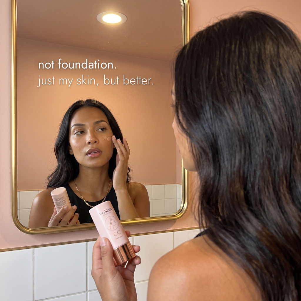 Morning routine with the CC Tinted Serum